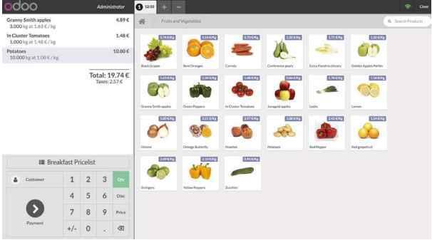 Time-based Resturant/Bar menus (POS module)
